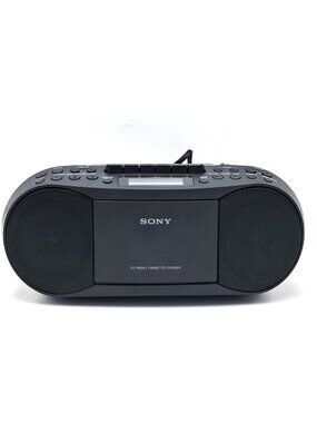Sony CFD-S70 Boombox CD Player Radio Stereo Cassette-Black